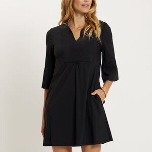 Classic Minimalist Jude Connally Lightweight Jude Cloth Black Kerry Dress
